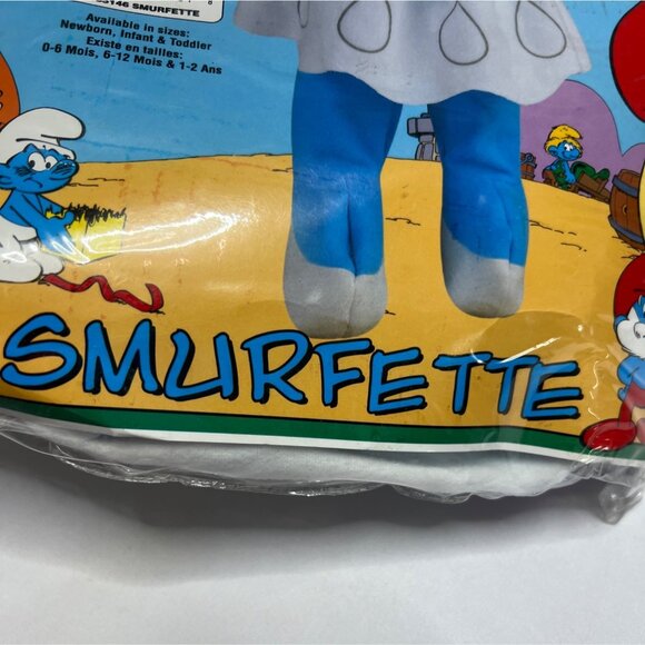 Smurfs Baby Costume Smurfette Size Girl Newborn 0-6 Months - Picture 5 of 6